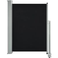 Ausziehbare Seitenmarkise 100 x 300 cm Schwarz