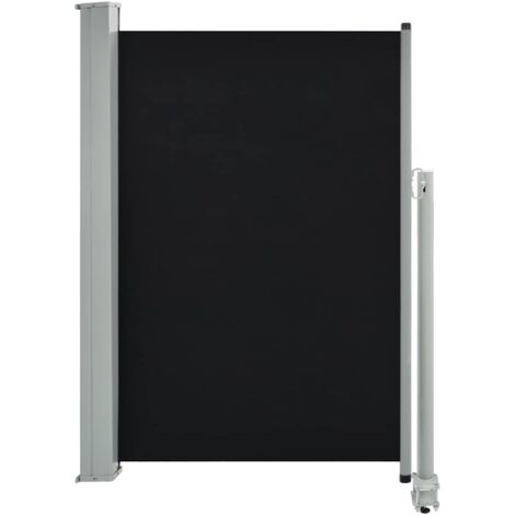 Ausziehbare Seitenmarkise 120 x 300 cm Schwarz