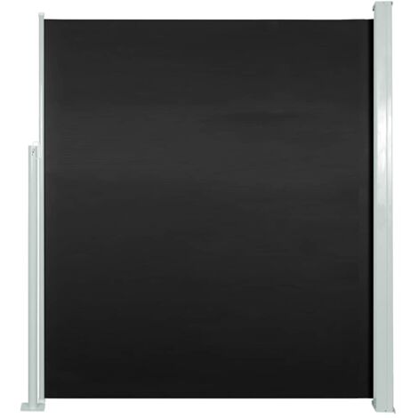 Ausziehbare Seitenmarkise 160 x 500 cm Schwarz
