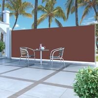 Ausziehbare Seitenmarkise 180 x 500 cm Braun