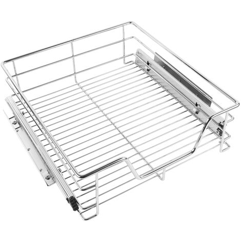Ausziehbare Teleskop Schublade Küchenschublade Korbauszug Schrankauszug 56×14×44cm [56cm]