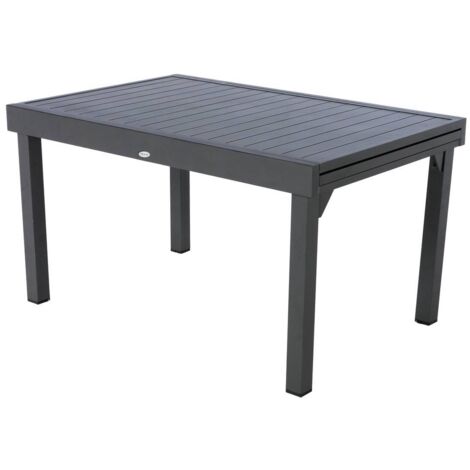 Ausziehbarer Gartentisch Piazza in Graphitgrau - 10 Plätze