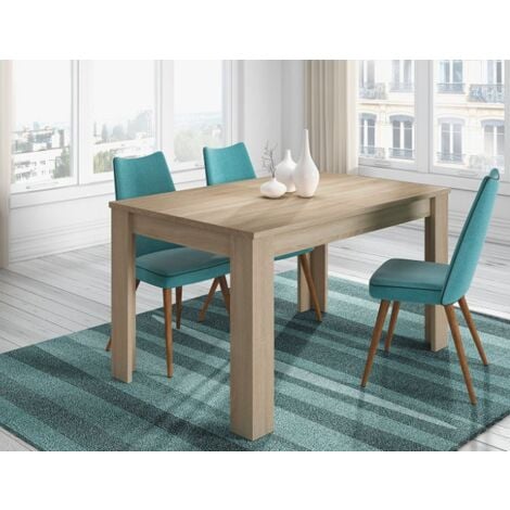 Ausziehbarer Tisch 140 x 90 cm, helle Eiche - Corfù