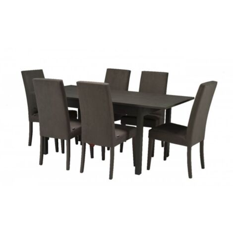 Ausziehbarer Tisch FIRENZE 120x80 Eiche grau