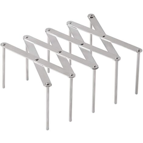 Ausziehbarer Topfdeckelhalter, Deckelhalter, Schneidebrett-Trockengestell, verstellbarer Topfdeckelhalter aus Edelstahl, multifunktional