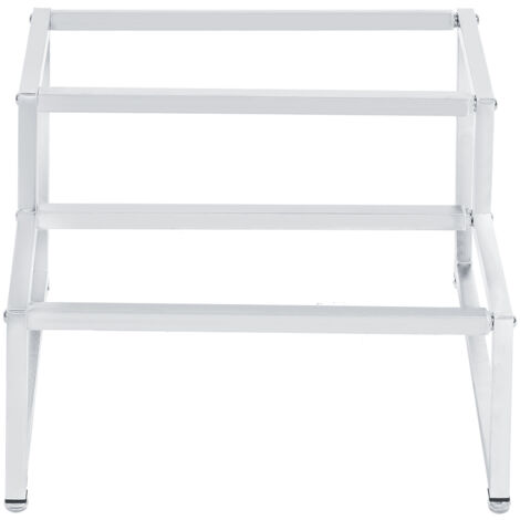 Ausziehbarer, wandmontierter Marmeladenglasständer, 35–60 cm, 2 Ebenen, Edelstahl