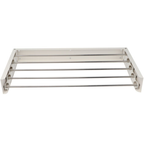 Ausziehbarer Wandwäschetrockner 50 kg  Diskretes Staufach  5 Aluminium-Carbon-Arme  Verschraubte Montage (faltbare Version)