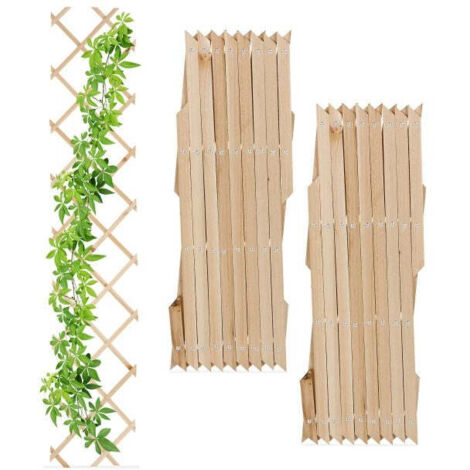 Ausziehbares rankgitter aus holz 3er set