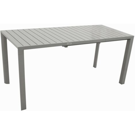 Ausziehtisch BAGO 120/162x70cm, Aluminium silbergrau