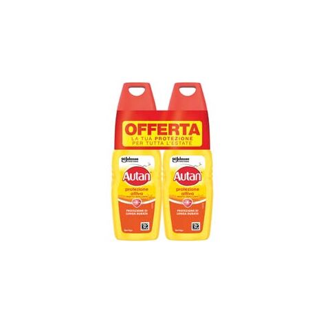 AUTAN REPELLENTE PROTECTION PLUS VAPO 2 PZ- - ml.100 confezione pz.2 - 6 coppia AUTAN