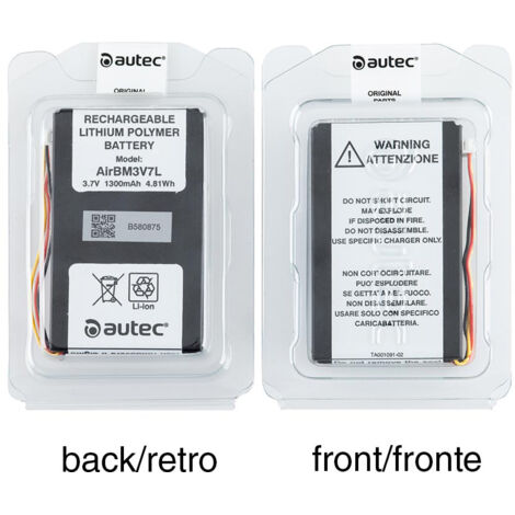 AUTEC AIRBM3V7L BATERÍA DE LITIO 3.7V 1300MAH R0BATT00E0018