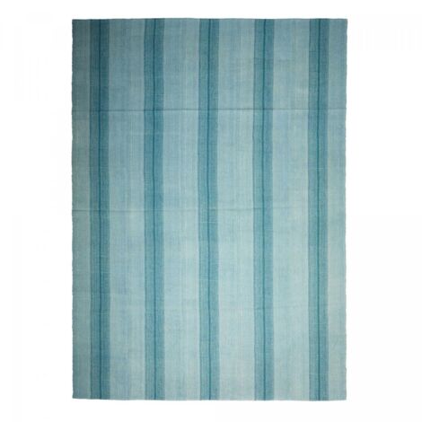Authentique tapis d'Orient kilim fait main 255x302 bleu