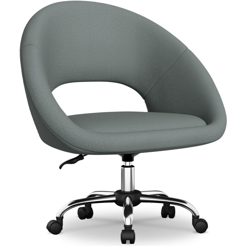 Authmic - Chaise Bureau avec Dossier en Nuage Fauteuil Ergonomique avec Hauteur Réglable Chaise Pivotante à 360° Fauteuil de Coiffeuse pour Salon