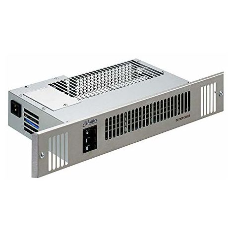 Authorised Distributor - Smiths Space Saver Slimline SS80E Electric Kitchen Plinth Heater with Stainless Steel Grille - fits IKEA style 80mm plinth heights - HPSS10073 - Stainless Steel
