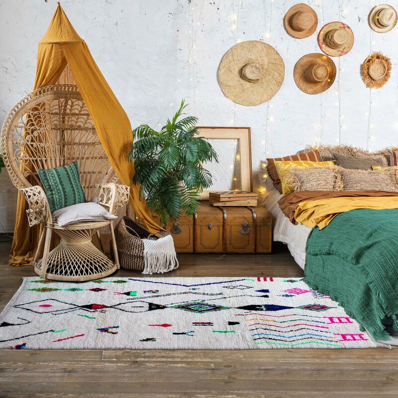 

Berber Carpet Berbre Azillal 8 Crema Wool - Crème