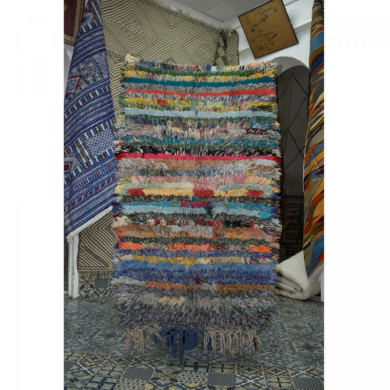 

Auténtica alfombra bereber BA alfombra salón montado Mano Alfombras Sala de estar o habitación en UnAmourDeTapis - Multicolore