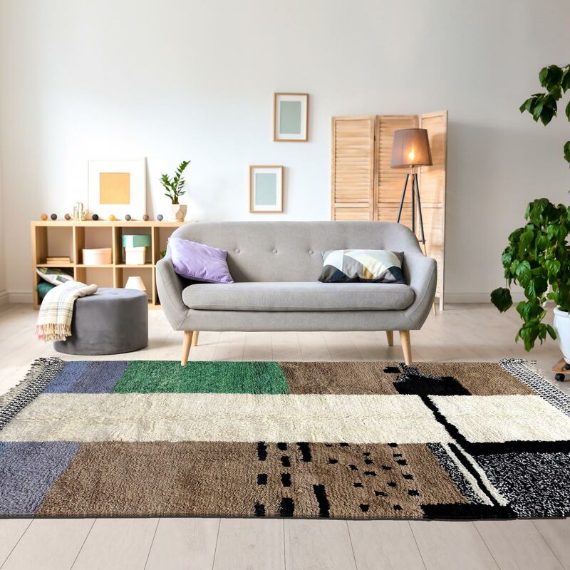 

Beni Ouarain Berber Carpet X Cream Wool - Crème