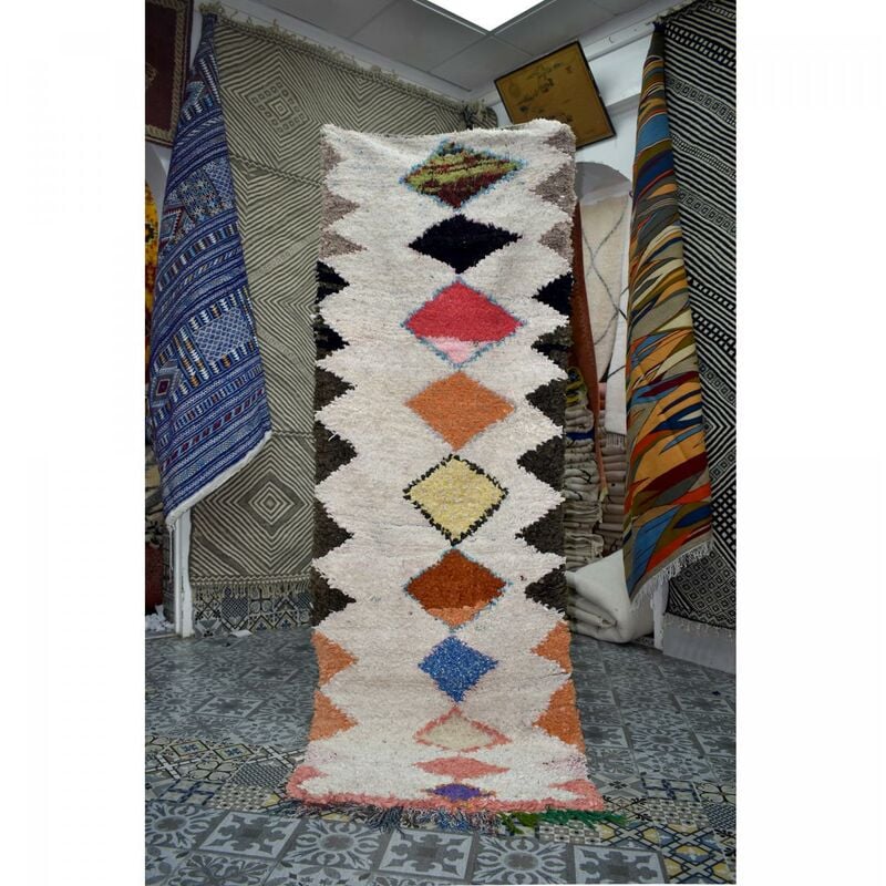 

Auténtica alfombra bereber BK Alfombra Corredor Corudo Mano Alfombras Sala de estar o habitación en UnAmourDeTapis - Multicolore