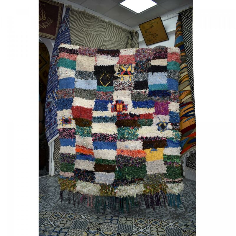 

Auténtica alfombra bereber Boucharite Hacha Alfombra Sala de estar Alfombra Salón O habitación en UnAmourDeTapis - Multicolore