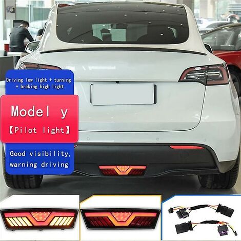 Auto 3-in-1-Funktionen Hinten Lauflicht Bremslicht Dynamische Blinker Led Pilot Licht Für Modell Y