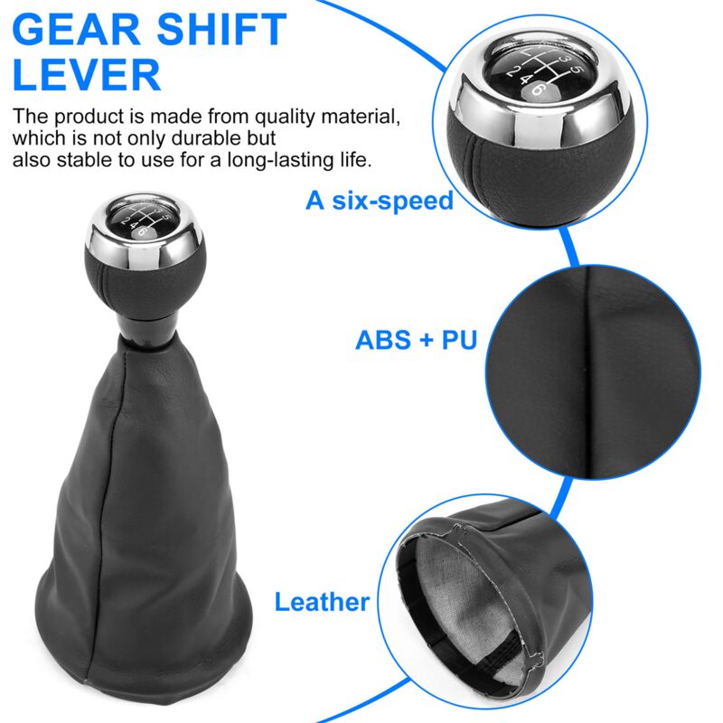 Image of Tlily - Auto 6-Gang Manueller Schaltknauf Staubschutz für Mini R55 R56 R57 R58 R59 R60 R61
