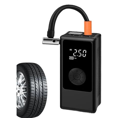 Auto-Akku-Luftpumpe, Akku-Reifenfüller, tragbarer Luftkompressor, elektrische Auto-Luftpumpe, kabellose Autoreifenpumpe, Luftpumpe mit Direktantrieb, elektrische Auto-Luftpumpe für Motorrad
