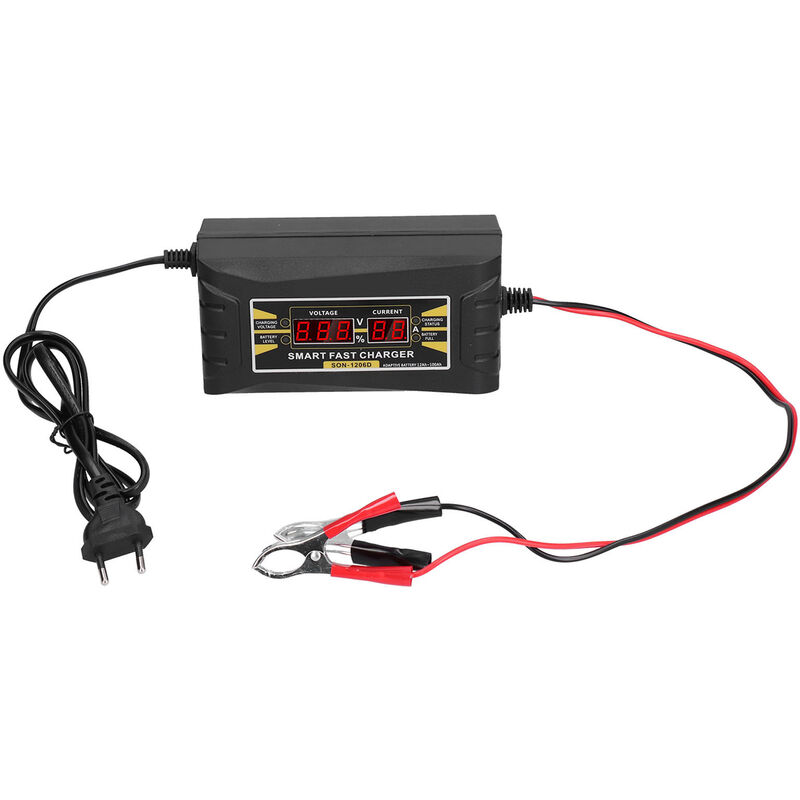 Image of Auto Automatisches Batterieladegert 12V 6A lcd Smart Screen Multifunktions eu Stecker 110V240V
