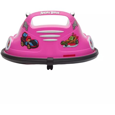Auto Autoscontro per Bambini Angry Birds Rosa 6V con Luci e Telecomando