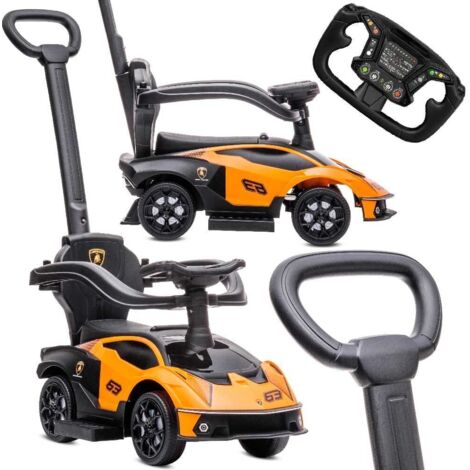 Auto cavalcabile con spingitore Lamborghini Essenza SCV12 arancione