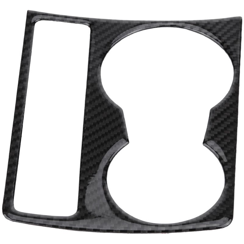 Image of Qiyao - Auto Center Console Carbon Fiber Wasser Cup Holder Panel Trim Für Audi A4 B8 A5 2009-2015