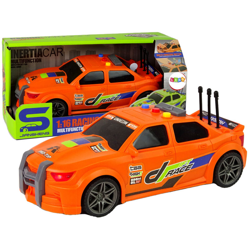 Auto da corsa sportiva 1:16 Suono arancione