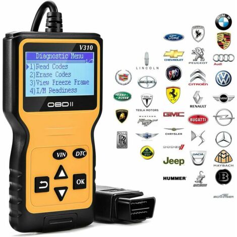 Auto Diagnostic Scanner Tools Car Reader Read and Clear Engine Fault Codes Detect