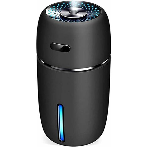 Auto-Diffusoren für ätherische Öle, USB-Auto-Luftbefeuchter, 200 Milliliter Mini-Luftreiniger mit für Büro, Zimmer, Schlafzimmer (schwarz)