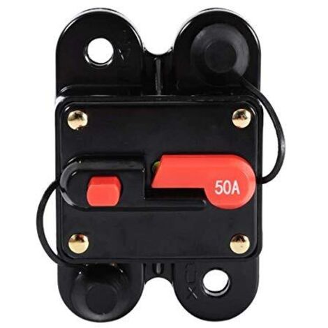 Auto-disjoncteur de réinitialisation de l'inverseur de fusibles pour la voiture Marine système de bateau de protection-12V-24V (Taille : 50A)