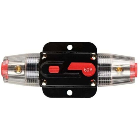 Auto Disjoncteur Étanche, Porte-fusible de Disjoncteur DC Avec Commutateur Manuel De Réinitialisation De Fusible pour Moteur Auto Marine Bateau Vélo Stéréo Audio