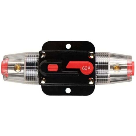 Auto Disjoncteur Étanche, Porte-fusible de Disjoncteur DC Avec Commutateur Manuel De Réinitialisation De Fusible pour Moteur Auto Marine Bateau Vélo Stéréo Audio