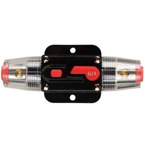 Auto Disjoncteur Étanche, Porte-fusible de Disjoncteur DC Avec Commutateur Manuel De Réinitialisation De Fusible pour Moteur Auto Marine Bateau Vélo Stéréo Audio