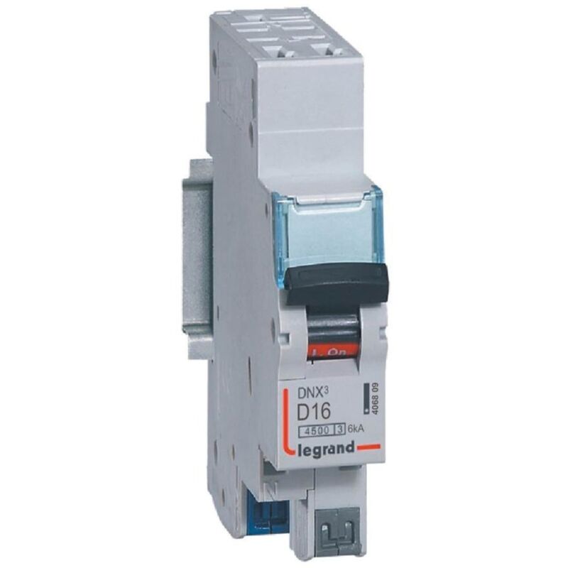 Disjoncteur DNX3 4500 - 16A - 6 kA Legrand Auto - Courbe d