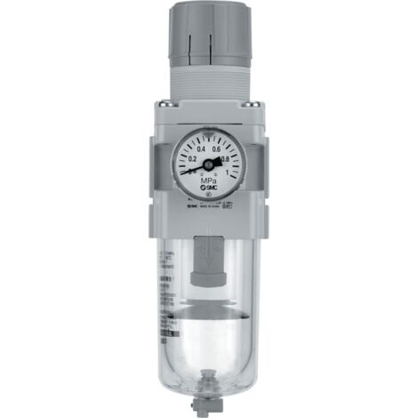 AW30-F03DE-B FRL AUTO DRAIN C/W GAUGE G3/8