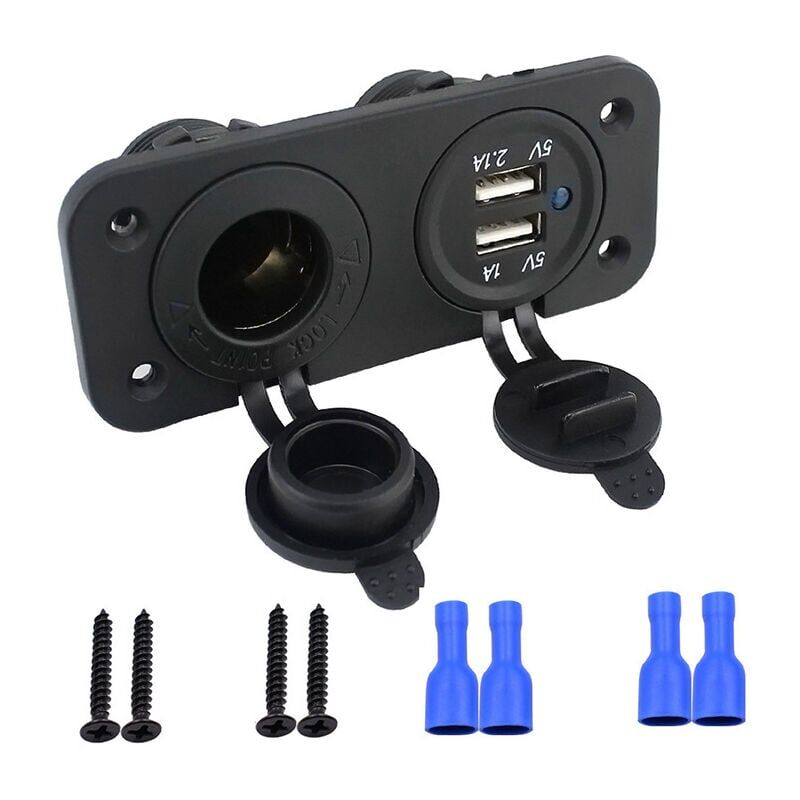 Image of Ymyny - Auto Dual usb Zigarettenanzünder Buchse 12V Ladegerät Splitter Netzteil