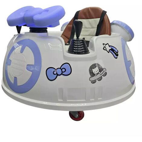 Auto Elettrica Hello Kitty per Bambini 6V Bianco USB e Telecomando