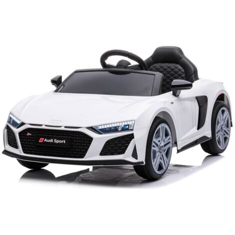 TECNOBIKE SHOP Auto Elettrica per Bambini Audi R8 Sport 12V-Bianco