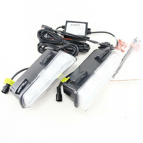 Auto-Frontstoßstange links + rechts Nebelscheinwerfer LED-Tagfahrlicht für Smart W451 2013–2015