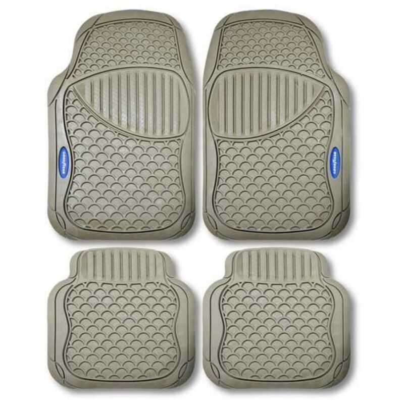 Image of Teppich - GUMMI - Beige - Rutschfest - 100% PVC - Universal - 4 Stück