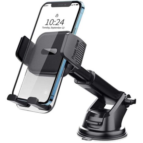Auto-Handyhalterung, 2023 verbesserte Version [Extrem starker Saugnapf] Auto-Armaturenbrett-Handyhalterung, 360°-Drehung & Einhandbedienung, Windschutzscheibenhalterung (4-7"-Smartphone)