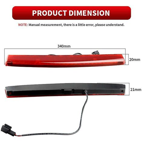 Auto hochmontiertes Bremslicht 3. LED-Bremslicht-Rücklicht für Golf 5 R32 3. 1k6945097f