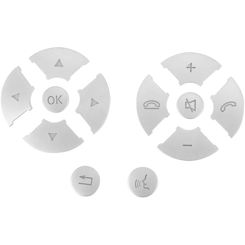 Image of Auto Innen Lenkrad Knopf Schalter Ordnung Abdeckung Aufkleber für CES W204 W212 W221 X204 C200 C250