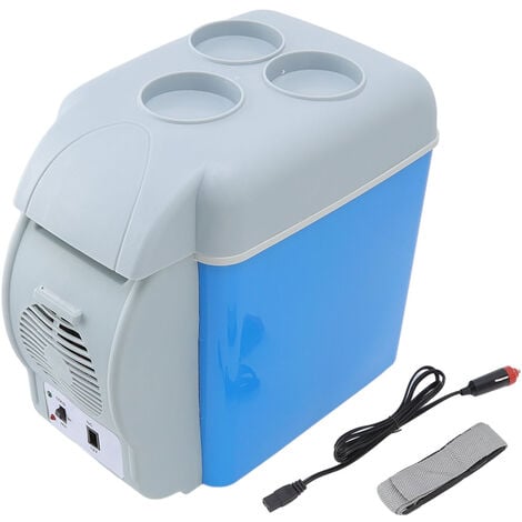 Interior WA239V Kühlbox, Mini Kühlschrank 24 L fürs Auto, Autokühlschrank  Campingbox, Minikühlschrank für Unterwegs, inkl. 4 Kühlakkus, blau