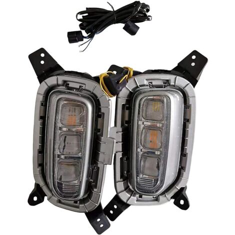 Auto Led Drl Tagfahrlicht Für Seltos Kx3 2020 2021 Blinker Anzeige Nebel Lampe, weiß Und