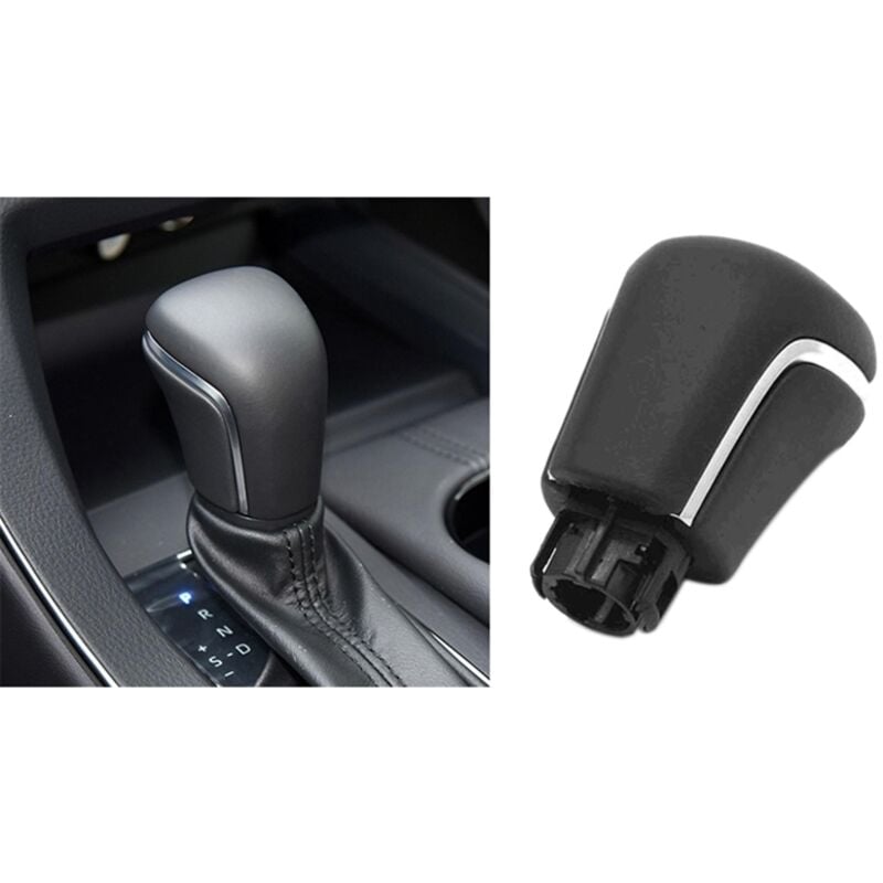 Image of Auto Leder Schalt Hebel Konb für Levin XV70 V70 2018 2019 2020 Kopf Schwarz